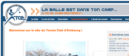 Site web TC Embourg